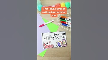FREE Summer Writing Journal for kids #freedownload #kidsactivities #teaching