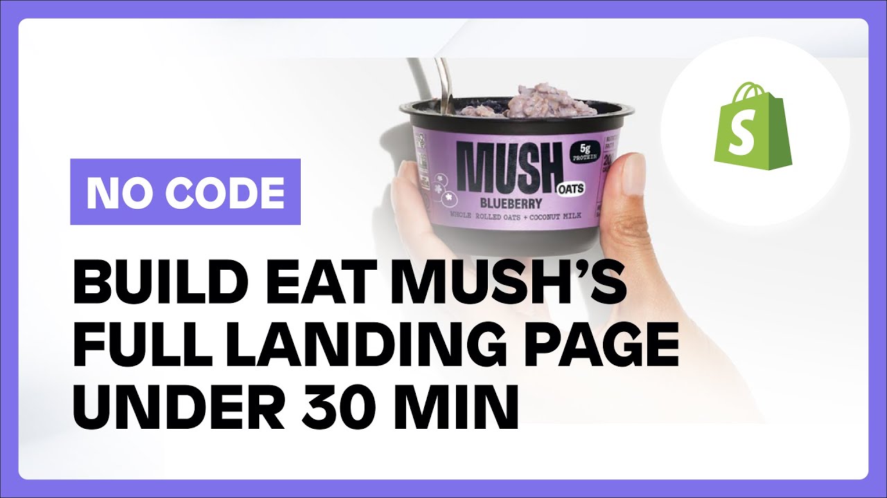How to build a Shopify page without code under 30 minutes? - YouTube