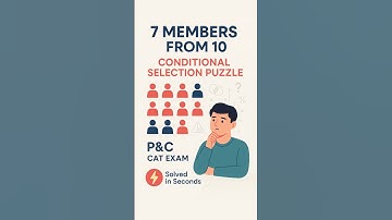 Solve Hard 7-Member Team Puzzle | P&C CAT-Level Logic Puzzle for Practice #logicxonomy_shorts