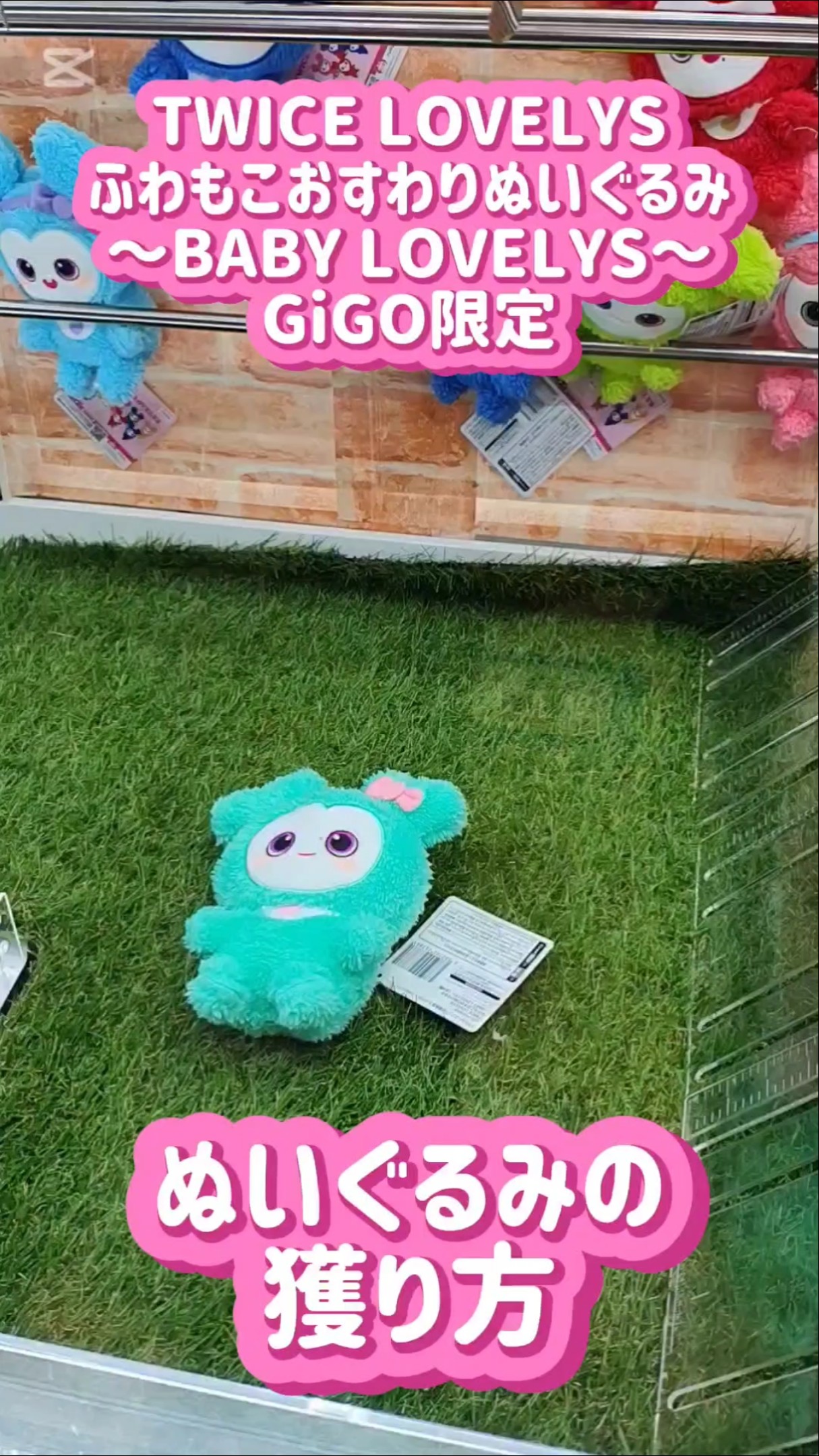 TWICE LOVELYS ふわもこおすわりぬいぐるみ ミナ TWICE LOVELYS ふわ