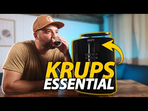 Machine à expresso automatique avec broyeur à grains Krups Essential  YY8135FD - 1.7L, 1450W –