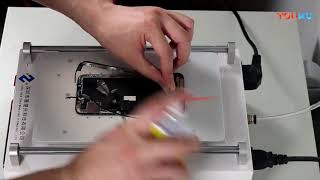 how to remove IPhone X frame change iphone touch screen repair ZWX Tablet laminating machine screenshot 2