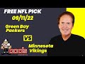 NFL Picks - Green Bay Packers vs Minnesota Vikings Prediction, 9/11/2022 Week 1 NFL Free Picks