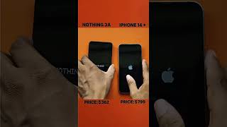 Nothing 3a vs iPhone 14 Plus speed test #techtech #androidphone #shortsfeed #shorts #tech