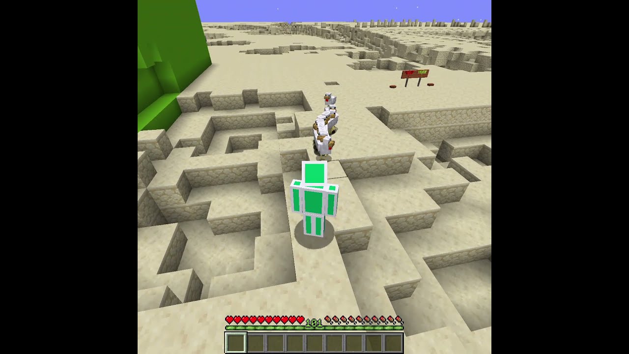 Exploding Chicken in Vanilla Minecraft