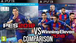 PES 2018 Vs Winning Eleven 2018 PS3 screenshot 3