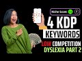 4 profitable amazon kdp keywords dyslexia part 2 kns 73 kdp kdpkeywords makemoneyonline