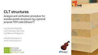 SAIE 2022 - CLT structures: analysis and verification procedures through Excel and Straus7's API