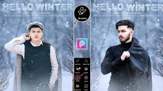 Winter Photo Editing Tutorial 2022 || Picsart Photo Editing Bangla Tutorial screenshot 3