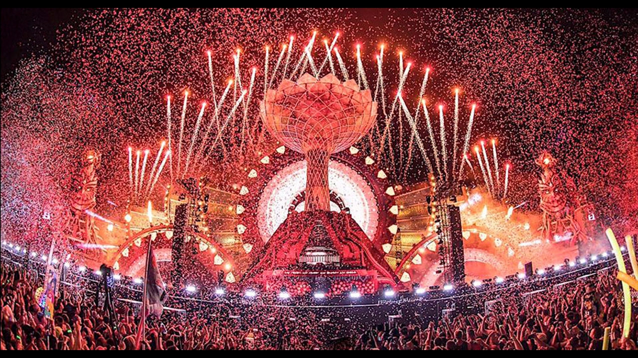 Edc Las Vegas 16 Kinetic Temple Opening Ceremony Youtube