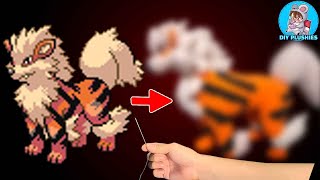 How to make a Pokémon Arcanine plush