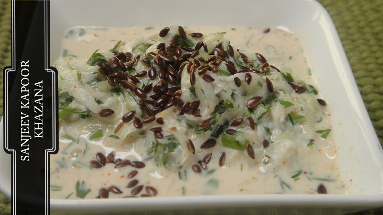 Cucumber Raita With Flax Seeds