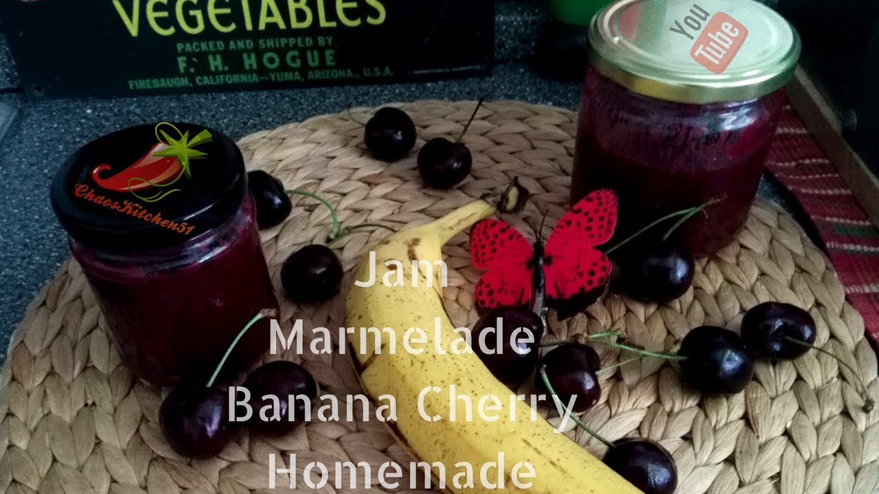 Marmelade in eigener Herstellung 🍒 Kirsch 🍌 Banane - Aufstrich Homemade ...
