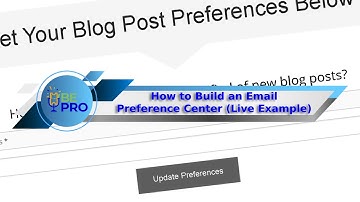 How to Build An Email Preferences Center (Live Example) With Any CRM