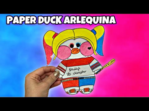COMO FAZER PAPER DUCK ARLEQUINA  Roupas e Acessórios para Paper Duck  Arlequina 