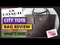 COACH CITY TOTE: WHAT'S INSIDE AND BAG REVIEW