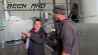 GLAP120 Double Stage Agglomerate Type Plastic Recycling Pelletizing Machine for PP Raffia Recycling