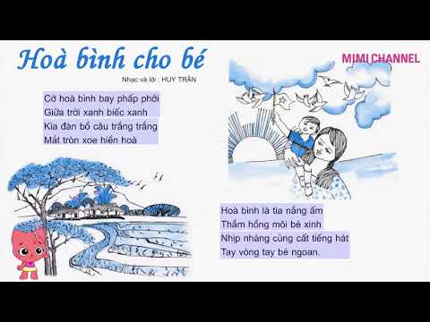 Tuần 26 (20/04 đến 24/04/2020) - Khối 1 - Môn Âm Nhạc - Bài: Hòa bình cho bé