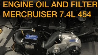 HOW TO: change the engine oil and filter in your Mercruiser 7.4 454