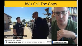 JW's call the Cops because the name of JESUS is preached! #jehovahwitnesses @MoPthestreetpreacher