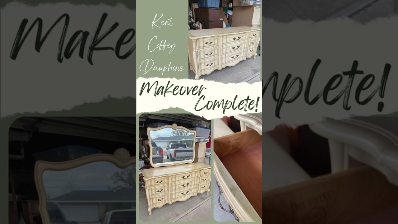 Makeover Complete! This Kent Coffey French Provincial got a complete makeover!