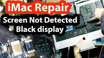 iMac Black screen No display after accidental screen drop + Mail-ins