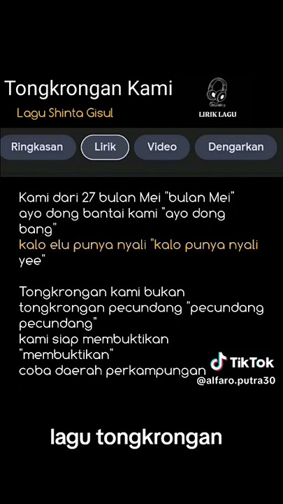 lirik lagu kami dari 27 bulan mei