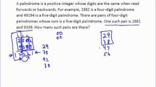 A Palindrome of a Problem