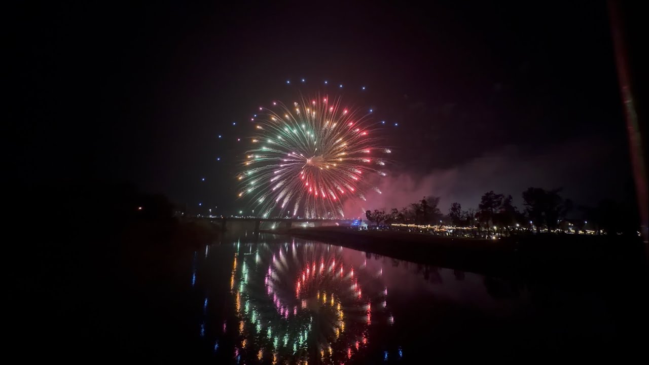 嘉義中埔 春嬉風鈴 光之旋影演唱會 煙火秀