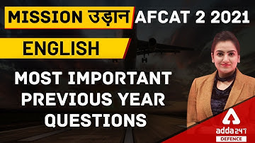 AFCAT 2 2021 | English | Most Important Previous Year Questions