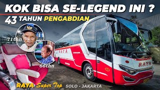 BUS TUA & DRIVER SEPUH = KLOP‼️ SINGLE GLASS PO LEGEND RAYA Super Top | Bis Malam Solo Jakarta