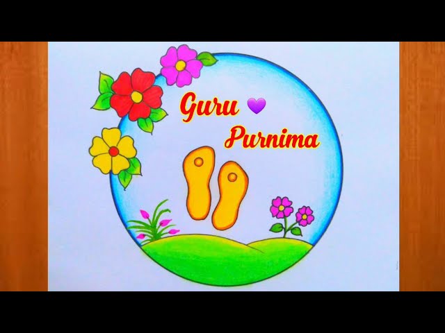 Guru Purnima special Drawing/ Guru Purnima drawing poster/ easy drawing for Guru  Purnima - YouTube