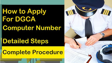 HOW TO APPLY COMPUTER NUMBER IN DGCA