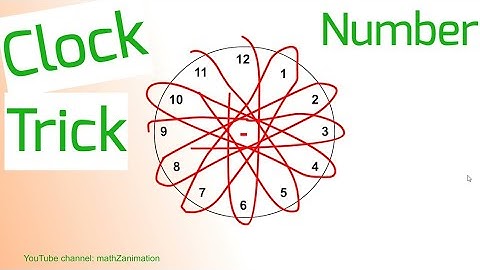 Clock numbers magic | clock numbers magic with animation | Clock numbers | clock numbers add to 13