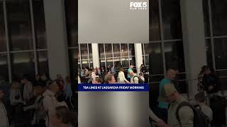 TSA Pre-check lines at LaGuardia on Friday