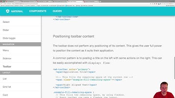 Add toolbar to the main component