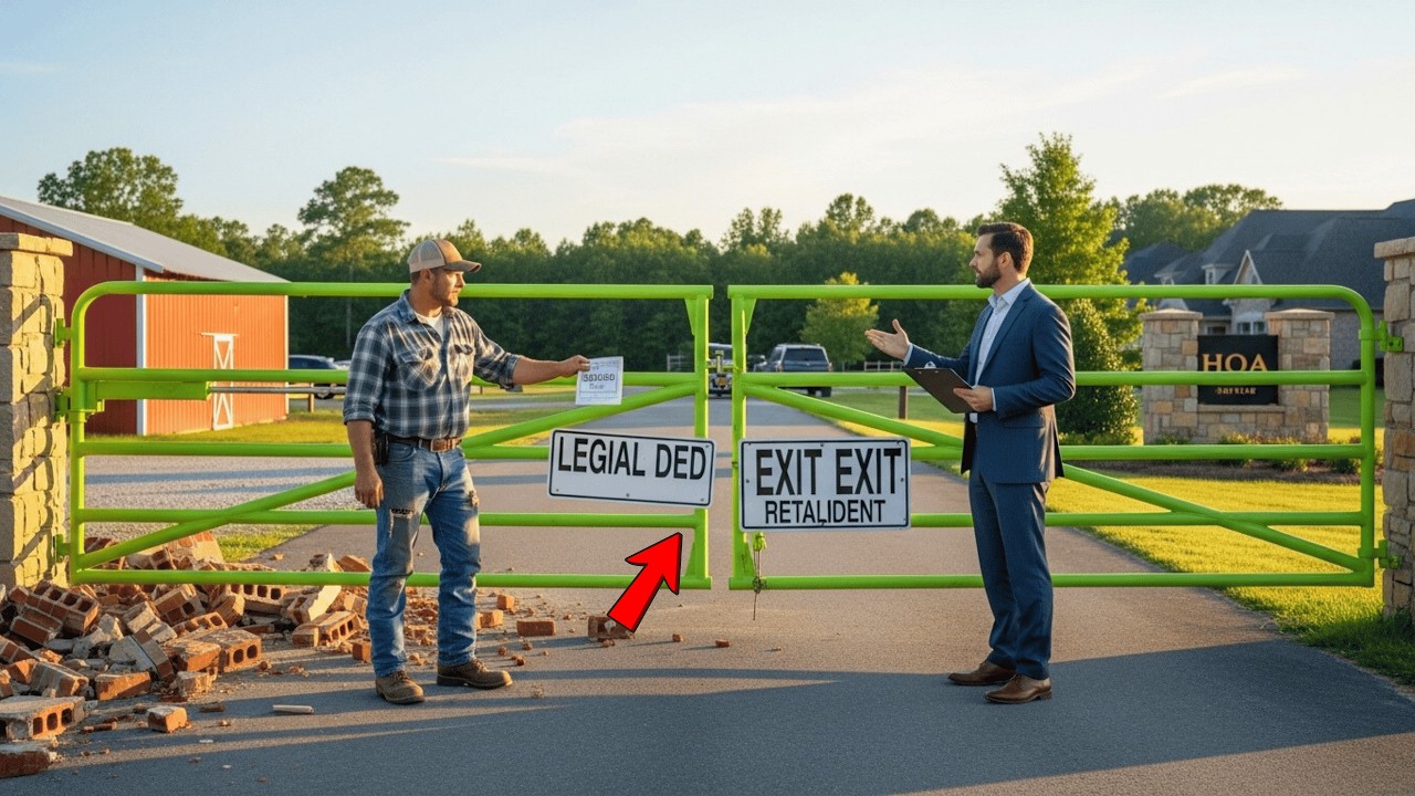 Товарищество собственников жилья перекрыло мне подъездную дорогу, поэтому я перекрыл им единствен...