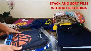 EZStax tshirt organiser - Mass benefits: