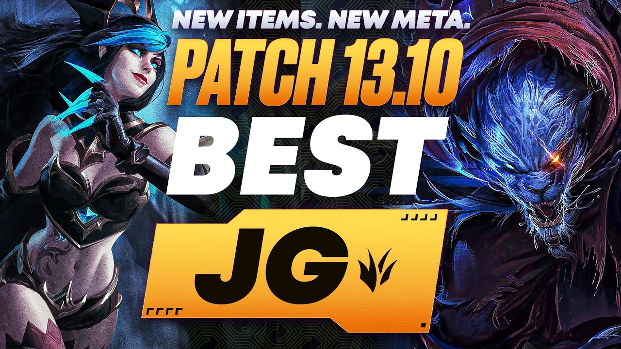 The BEST Junglers For All Ranks On Patch 13.10! NEW ITEMS