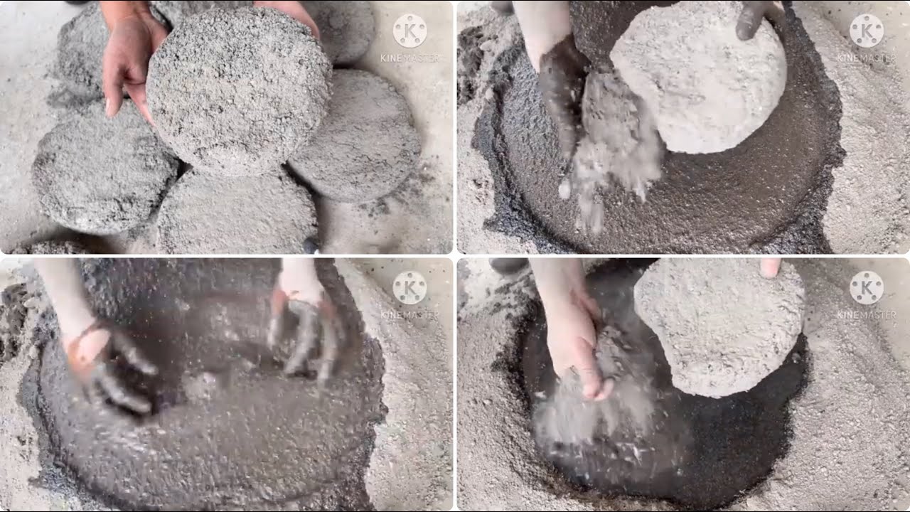 ASMR|| dry and water floor crumbing 