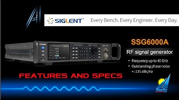 Siglent SSG6000A Microwave Signal Generators For Microwave and mmWave Testing from Saelig