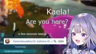 [Hololive EN / ID] Biboo knew Kaela was watching her stream, and summons her for VC (Palworld)