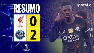 Resumo Liverpool 0-2 Psg - Uefa Champions League 202526 Sport Tv