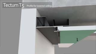 Tectum T5 - Shadow gap on ceiling with LED