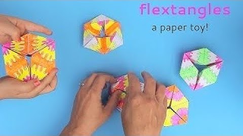 "Flextangles"/How To Make: Flextangles - DIY Paper Toys/Magic toy
