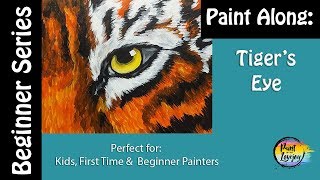 How to paint a Tiger Eye🎨🐯Easy: step by step- Great fun for any age, & beginner painters