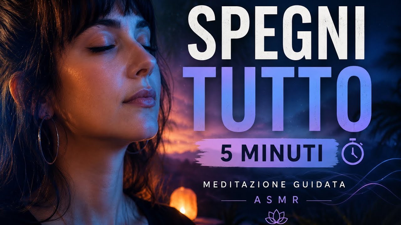 MEDITAZIONE GUIDATA 😌 ANTISTRESS ASMR - 5 MINUTI - YouTube