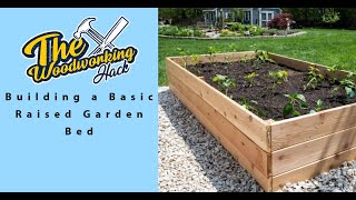 Building a raised garden bed. So easy I can do it.
