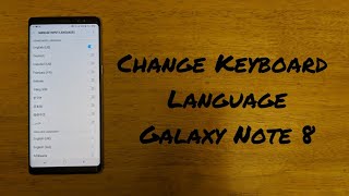 How to change keyboard language Note 8 screenshot 5