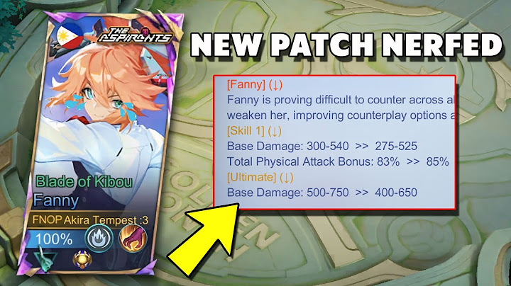 NEW PATCH FANNY GOT NERFED!!😭(MY LAST GAMEPLAY) -MLBB